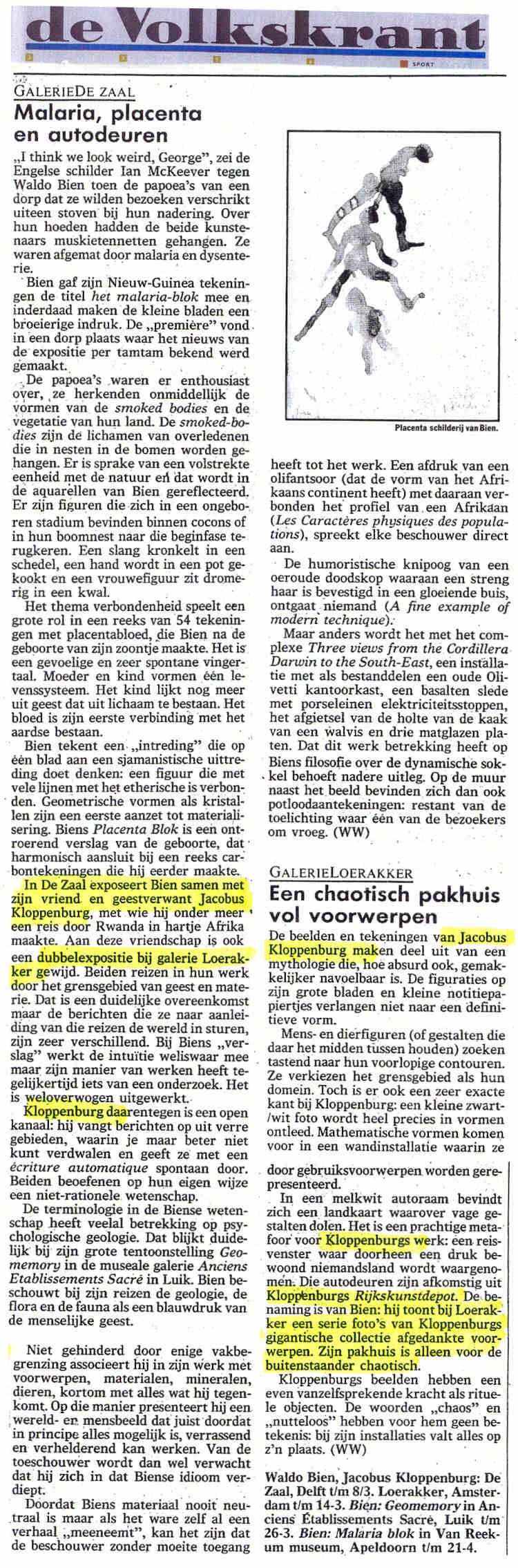 1992 - 20 Februari - Volkskrant