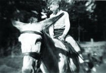 K riding a donkey 1941